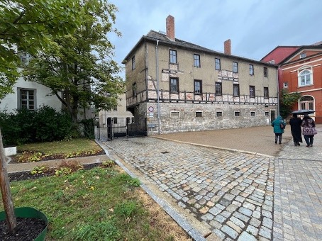 Novalishaus in Weißenfels. Hier lebte Novalis ab seinem 13. Lebensjahr.